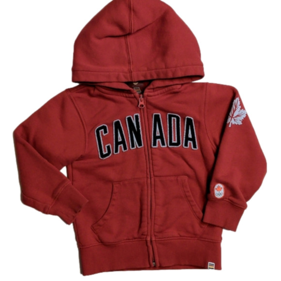 Hudson's Bay Canada Olympics Red Toddler Hoodie Sweatshirt * 3/4 - Picture 1 of 9